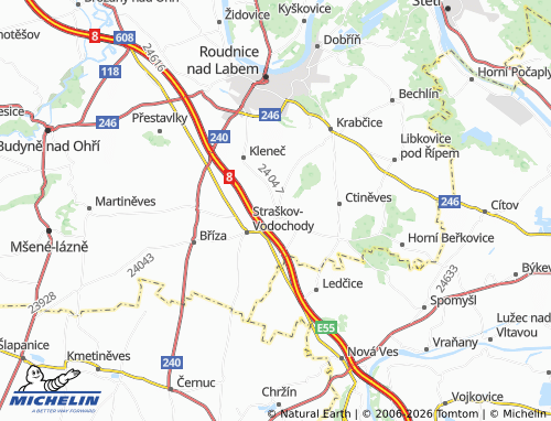 Kaart MICHELIN Vražkov - ViaMichelin