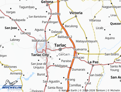 MICHELIN San Manuel map - ViaMichelin