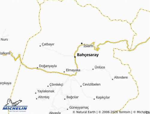 Mappa MICHELIN Bahçesaray - ViaMichelin