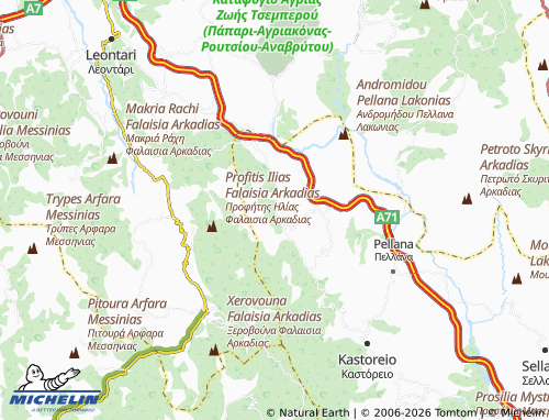MICHELIN Logkanikos map - ViaMichelin