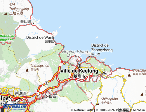 Mappa MICHELIN zhong shan qu - ViaMichelin
