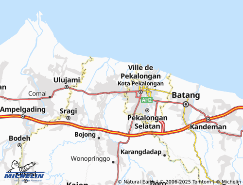 MICHELIN Pacar map - ViaMichelin