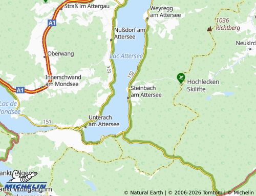 MICHELIN Steinbach am Attersee map - ViaMichelin