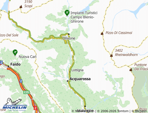 Mapa MICHELIN Dangio - ViaMichelin