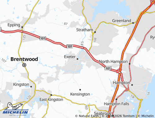 Mappa MICHELIN Exeter - ViaMichelin