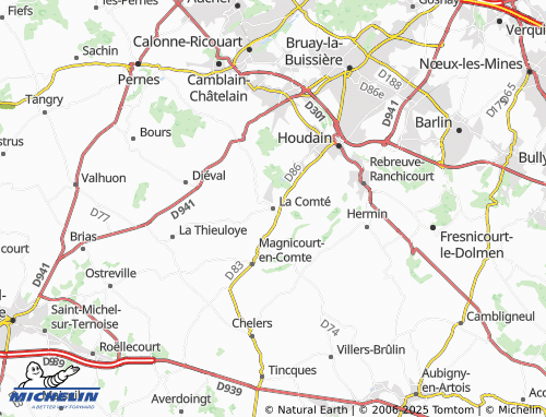 Mappa MICHELIN La Comté - ViaMichelin