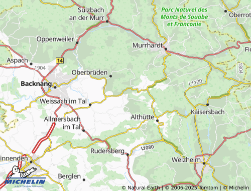 MICHELIN Ebersberg map - ViaMichelin