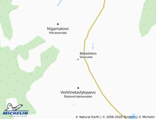 MICHELIN-Landkarte Bekeshevo - ViaMichelin