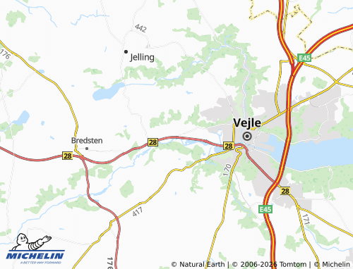 Mappa MICHELIN Mellem Knabberup - ViaMichelin