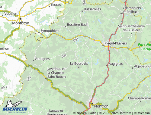Carte MICHELIN Étouars - ViaMichelin
