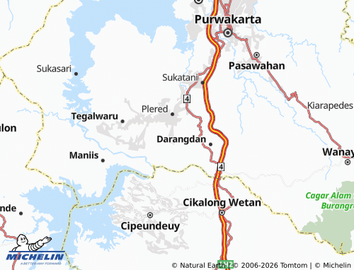 Mapa MICHELIN Cibogo Girang - ViaMichelin