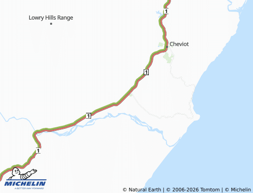 Mapa MICHELIN Domett - ViaMichelin