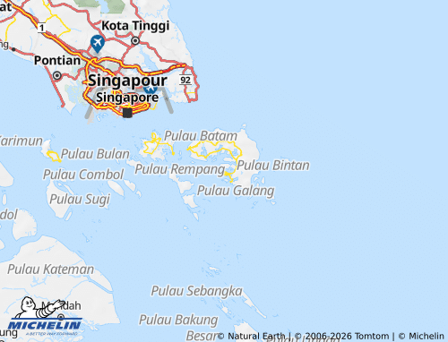 Mappa MICHELIN Kepulauan Riau - ViaMichelin