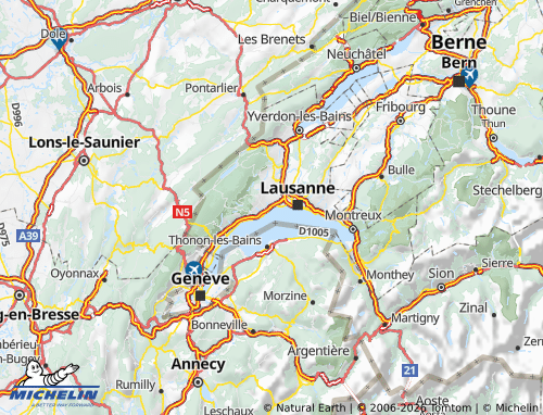Kaart MICHELIN Morges - ViaMichelin
