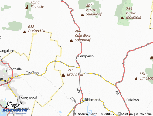 MICHELIN Campania map - ViaMichelin