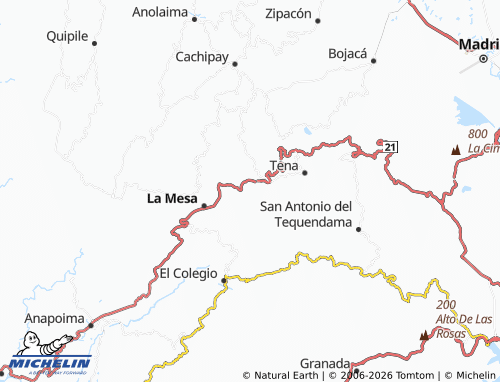 Carte MICHELIN Guayabal Bajo - ViaMichelin