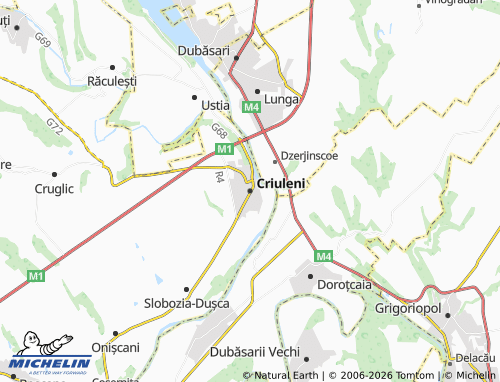 Carte MICHELIN Criuleni - ViaMichelin