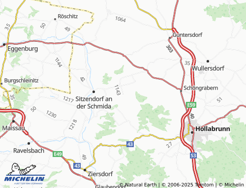 MICHELIN-Landkarte Pranhartsberg - ViaMichelin
