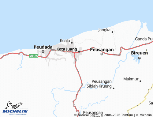 MICHELIN Juli Cot Mesjid map - ViaMichelin