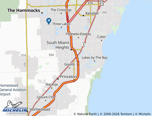 Mapa MICHELIN Cutler Bay - ViaMichelin