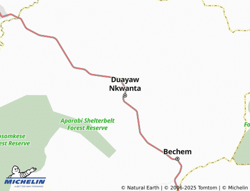 MICHELIN Duayaw Nkwanta map - ViaMichelin