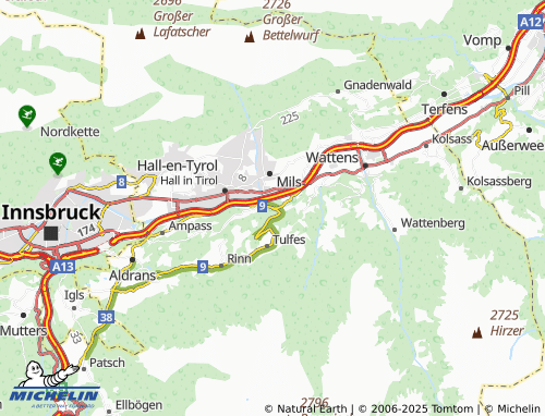 Mappa MICHELIN Volderwald - ViaMichelin