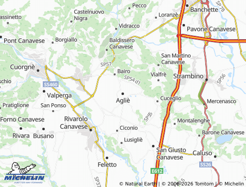 Mapa MICHELIN Agliè - ViaMichelin