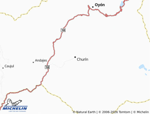 MICHELIN Churín map - ViaMichelin