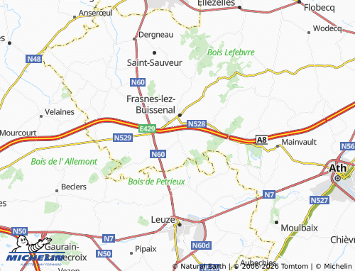 Kaart MICHELIN Moustier - ViaMichelin