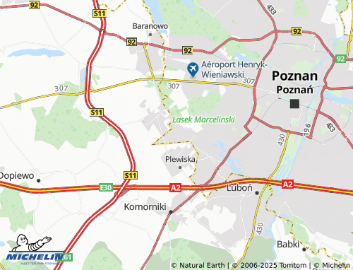 MICHELIN Kwiatowe map - ViaMichelin