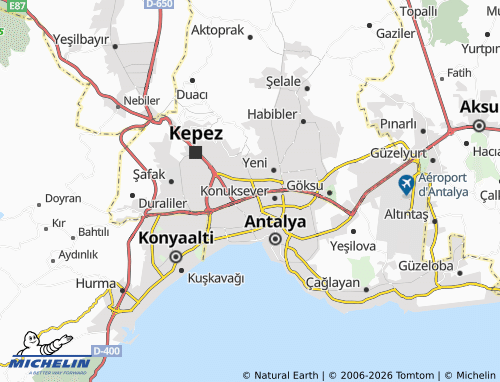 Mappa MICHELIN Yükseliş - ViaMichelin