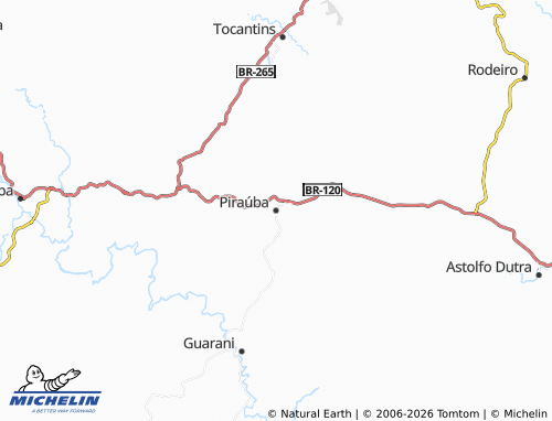 Carte MICHELIN Piraúba - ViaMichelin