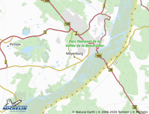 MICHELIN Meyenburg map - ViaMichelin