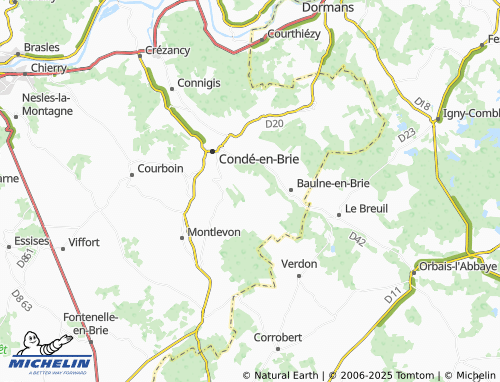 MICHELIN Grandfontaine map - ViaMichelin