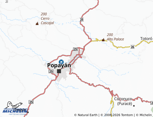 Carte MICHELIN Guayacanes del Río - ViaMichelin