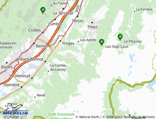 MICHELIN Vaugelas map - ViaMichelin