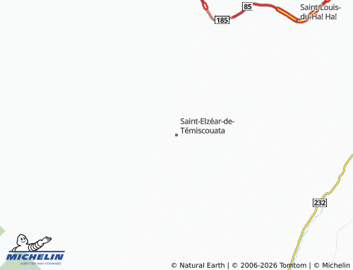 Carte MICHELIN Saint-Elzéar-de-Témiscouata - ViaMichelin