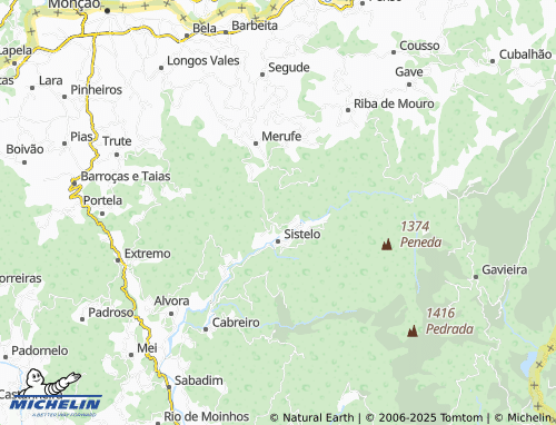 MICHELIN Lavandeira map - ViaMichelin