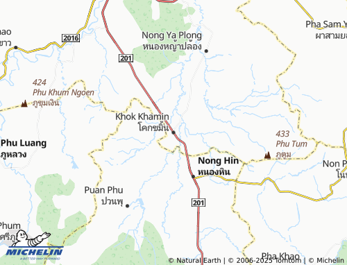 MICHELIN Khok Khamin map - ViaMichelin