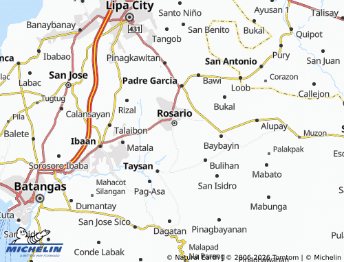 MICHELIN Namuco map - ViaMichelin