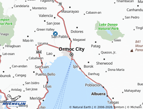 MICHELIN Ormoc City map - ViaMichelin