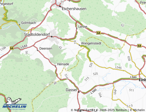 MICHELIN-Landkarte Emmerborn - ViaMichelin