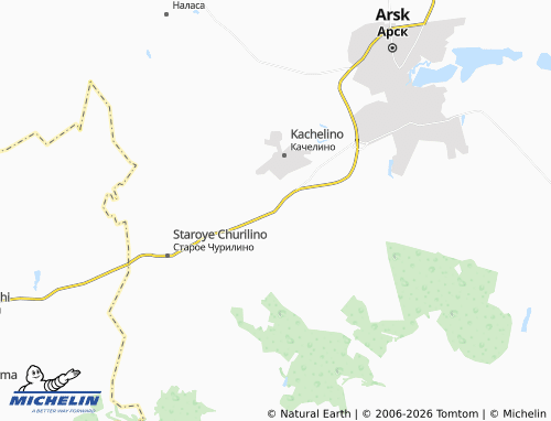 MICHELIN-Landkarte Chulpanovo - ViaMichelin