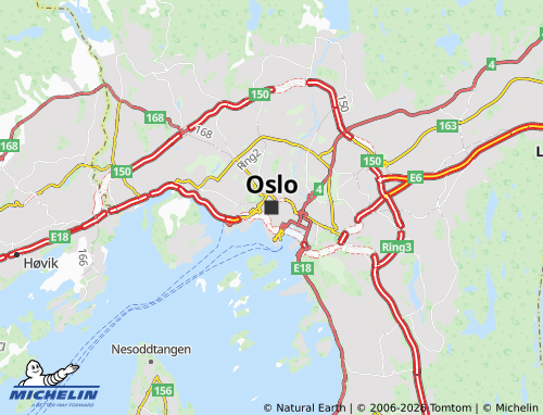MICHELIN Oslo map - ViaMichelin