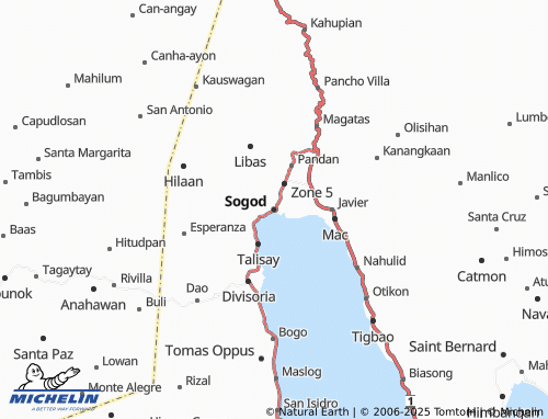 MICHELIN Sogod map - ViaMichelin