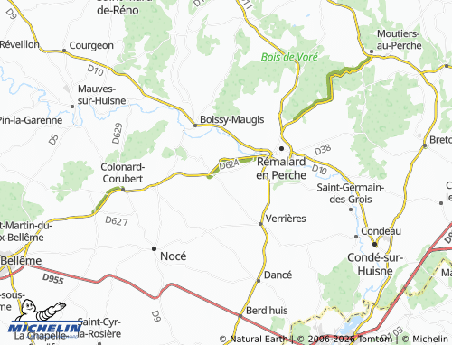 MICHELIN Les Marres map - ViaMichelin