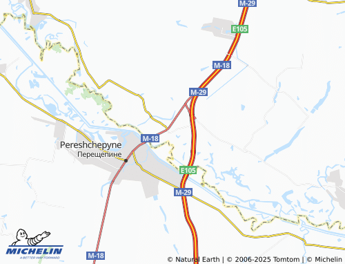 MICHELIN Nove Pekelne map - ViaMichelin
