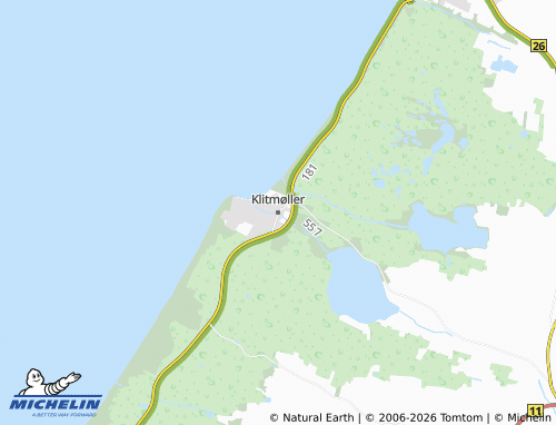MICHELIN-Landkarte Klitmøller - ViaMichelin
