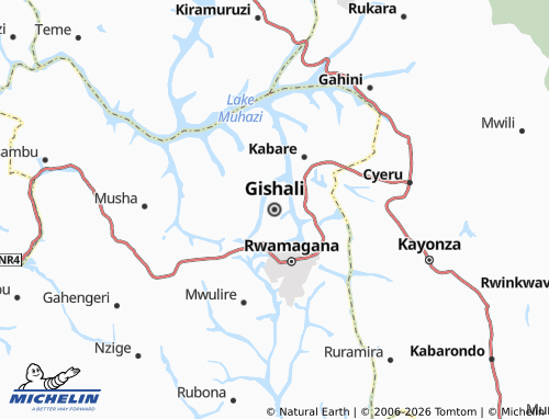MICHELIN-Landkarte Gishali - ViaMichelin