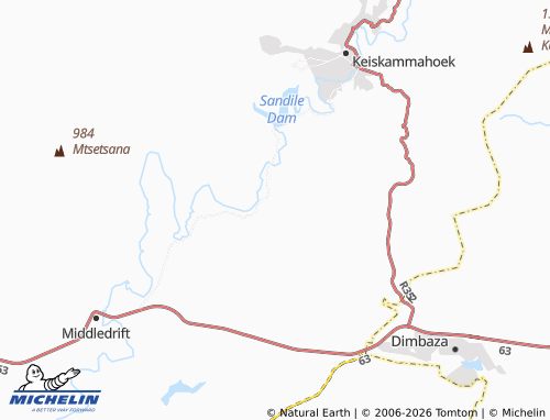 MICHELIN-Landkarte Zanyokwe - ViaMichelin